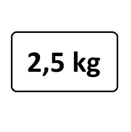 váha: 2,5 kg