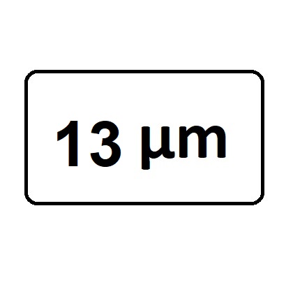 hrúbka: 13 µm