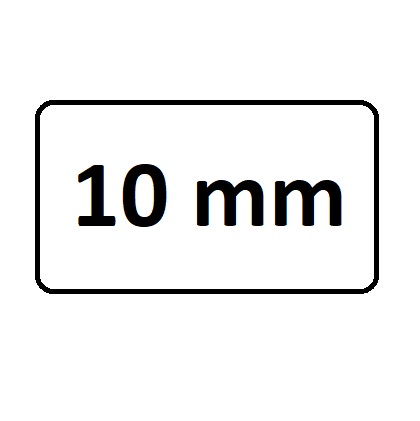 šírka: 10 mm