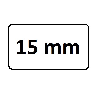 šírka: 15 mm