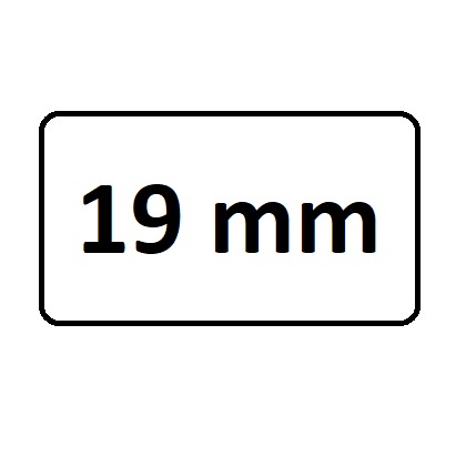 šírka: 19 mm