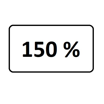 prieťažnosť: 150 %