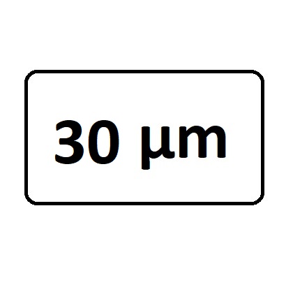 hrúbka: 30 µm