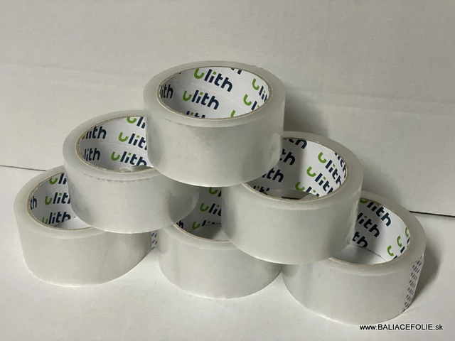 (6 ks) lepiaca páska 48mm/66m transparent, ULITH, AKRYL, cena: 0,88 Eur/ks bez DPH