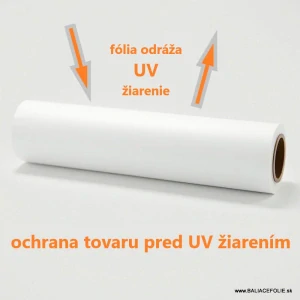 (1 ks) UV12M stretch fólia ručná 2,2 kg BIELA 500mm/23µm/138m, PREDAJ NA KUSY !