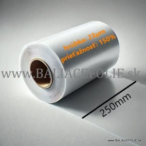 (2 ks) stretch fólia strojná 250mm/23µm/150% transparent, cena: 3,15 Eur/kg, 21,56 Eur/ks bez DPH
