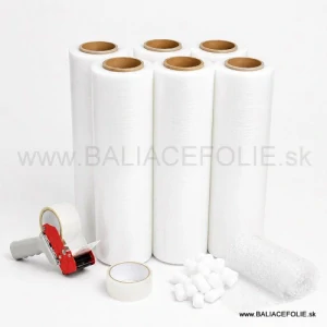stretch fólia ručná 2,1 kg BIELA 500mm/23µm/128m